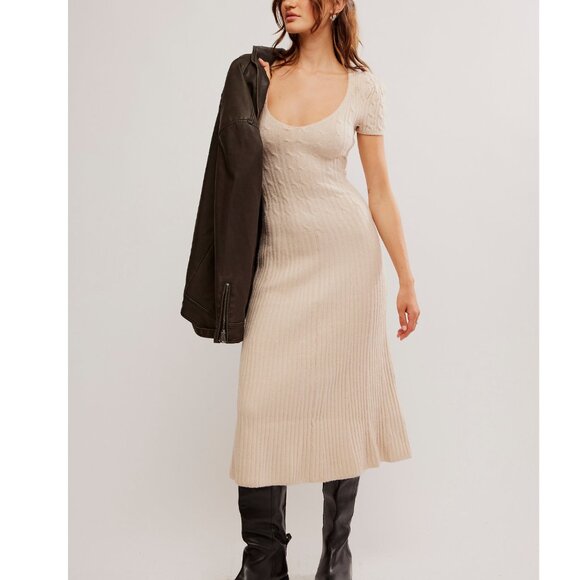 Free People Dresses & Skirts - FREE PEOPLE Madsen Midi Dress / Oatmilk